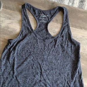 Charcoal racerback tank top